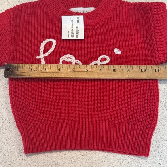 New with tags red knit sweater with love ❤️ size 6months by Abby & Eve - Picture 5 of 8